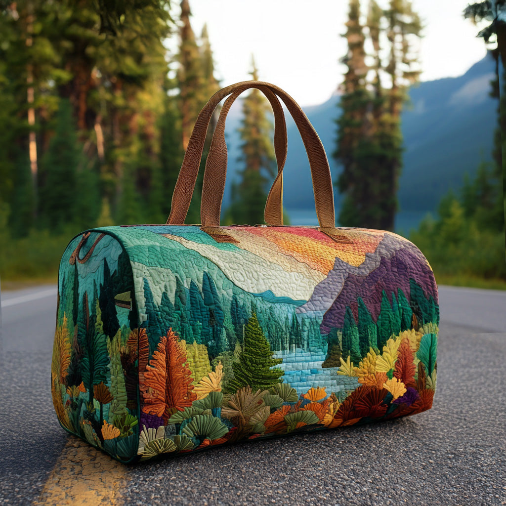 Quilted Travel Bag – Glowing Forest