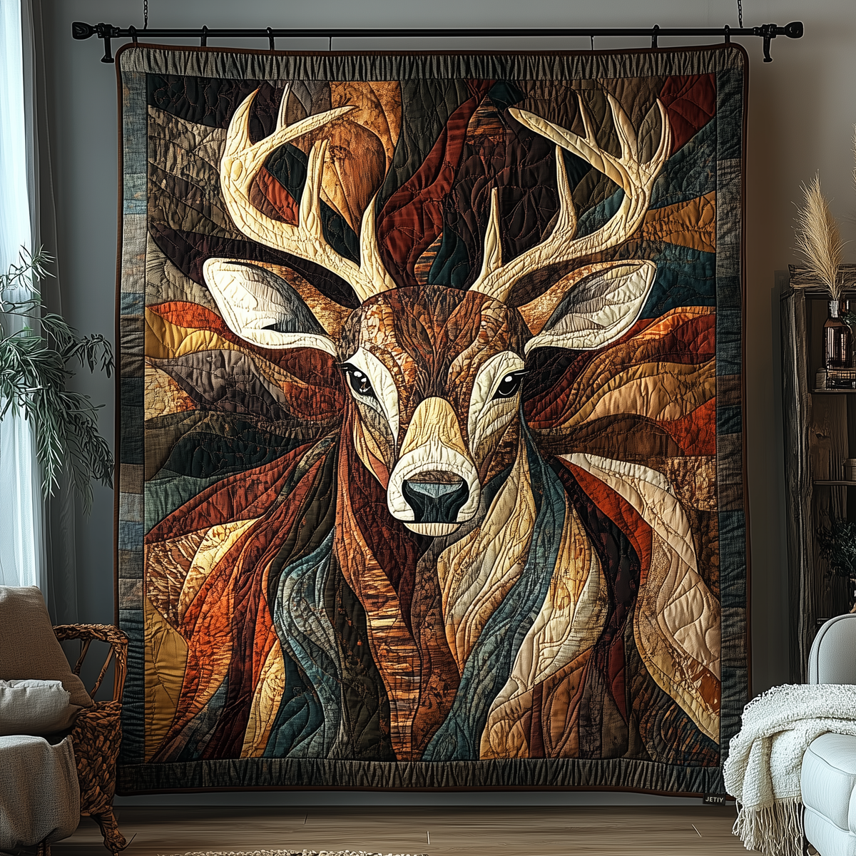 Quilted Blanket – Woodland Majesty