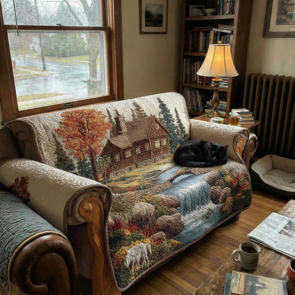 Quilted Sofa Cover – Quilted Rustic Sofa Cover