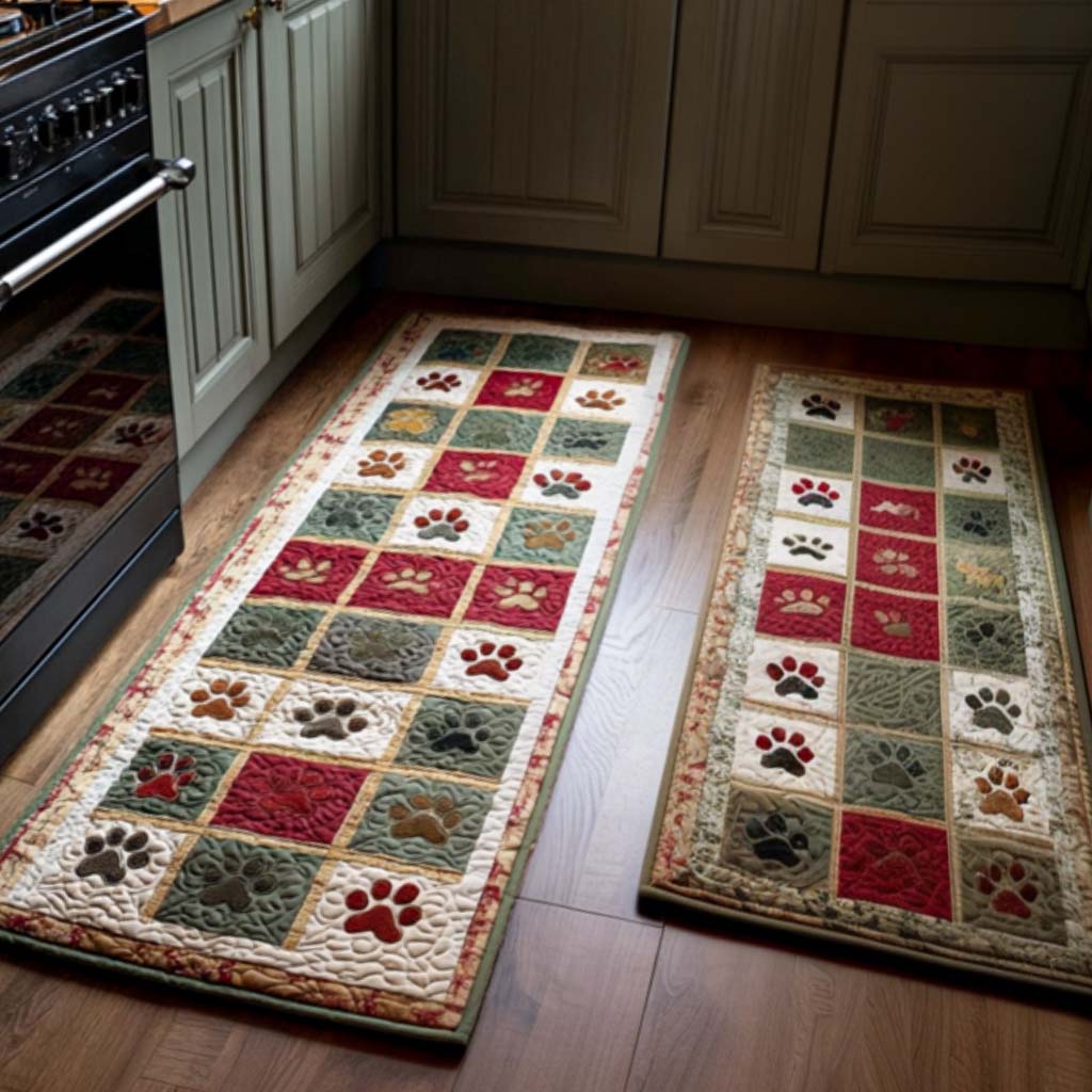 Non-Slip Kitchen Rug – Classic Christmas