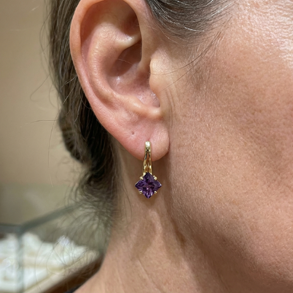Zephira Earrings “Crown Light” | Rose Gold