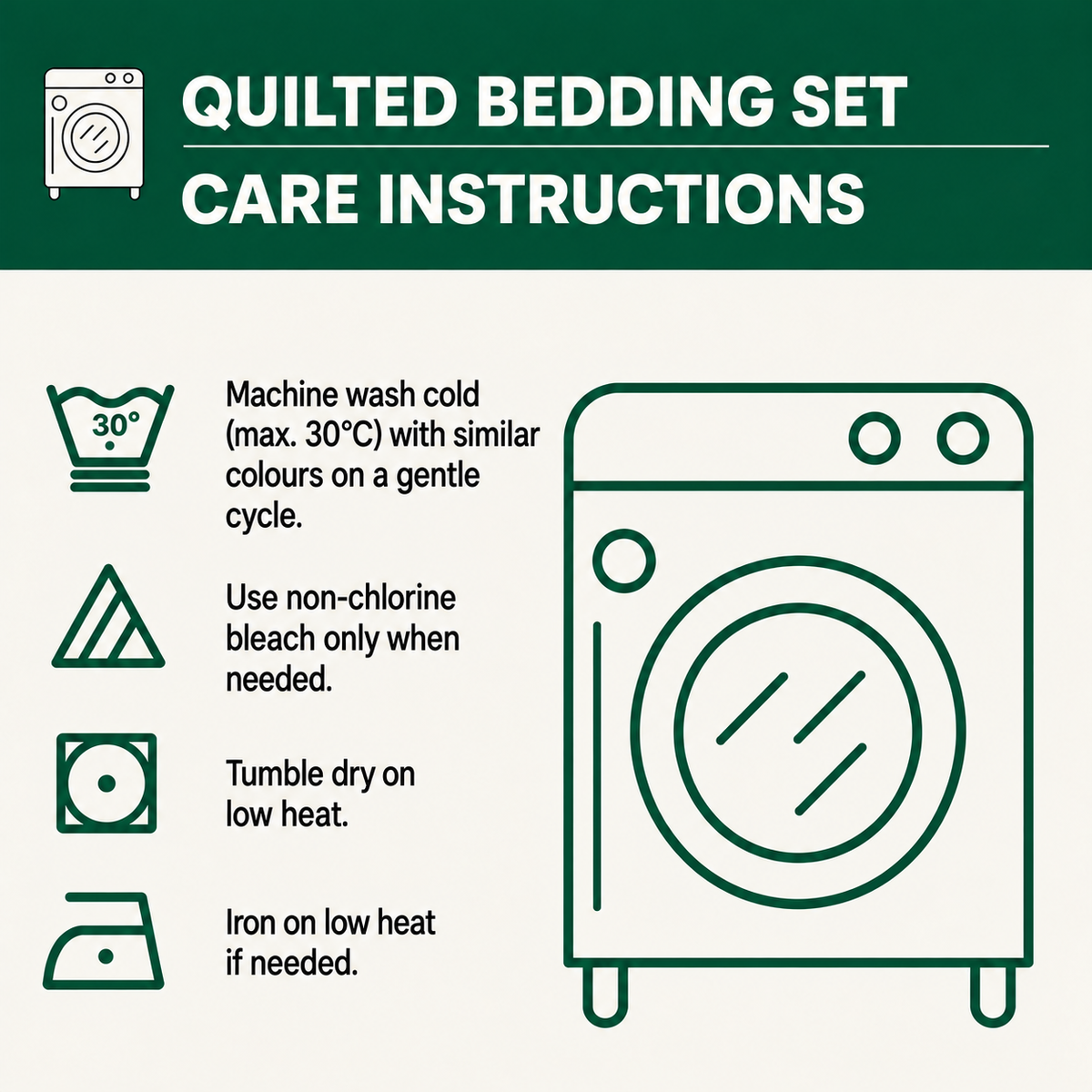 3-Piece Quilted Bedding Set – Sunbeam