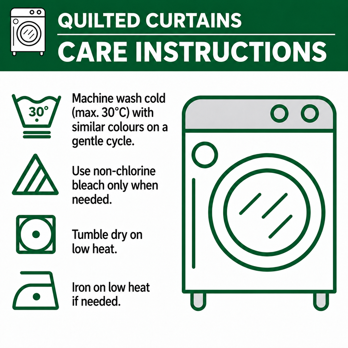 Quilted Curtains – General Winter