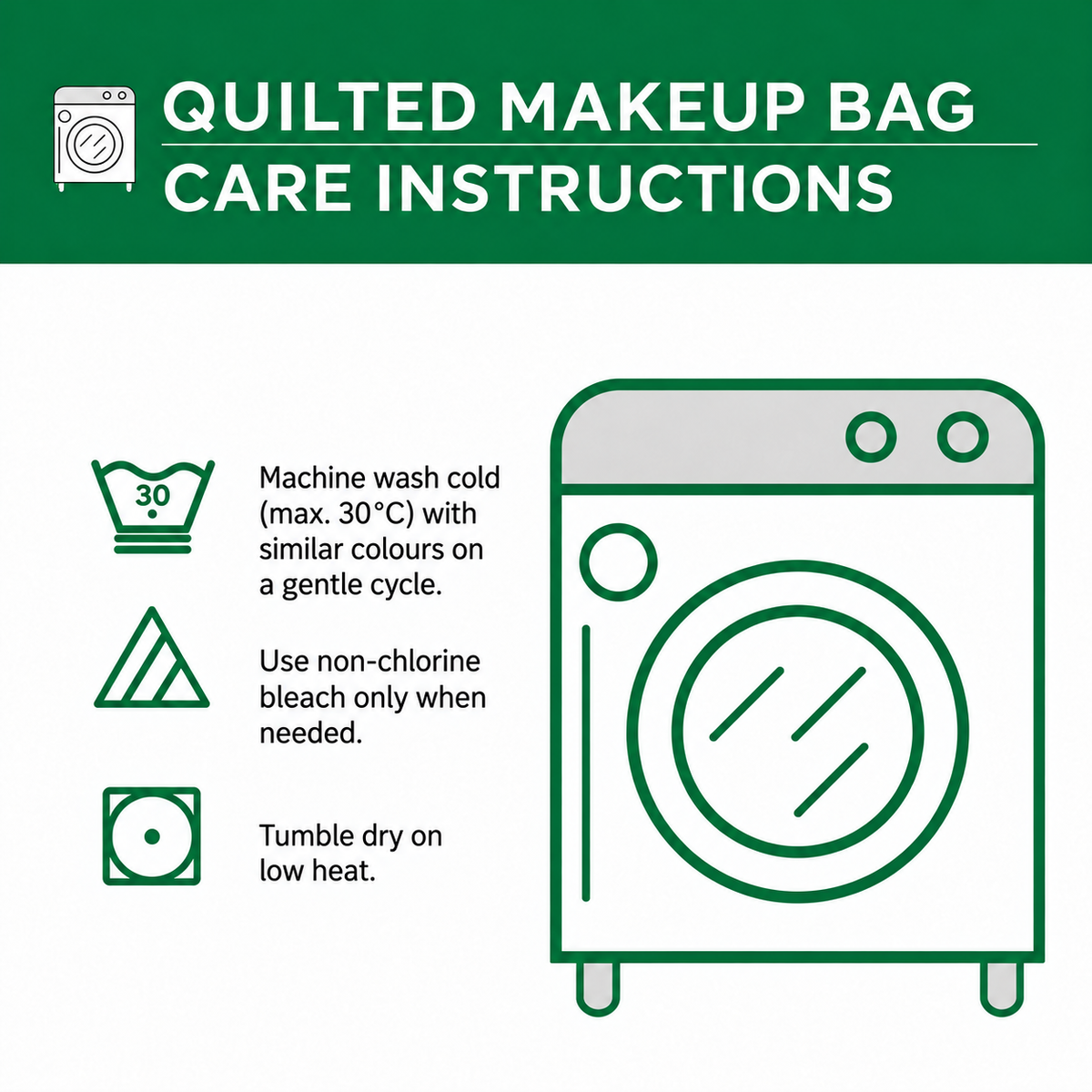 Quilted Makeup Bag with Desert Paths