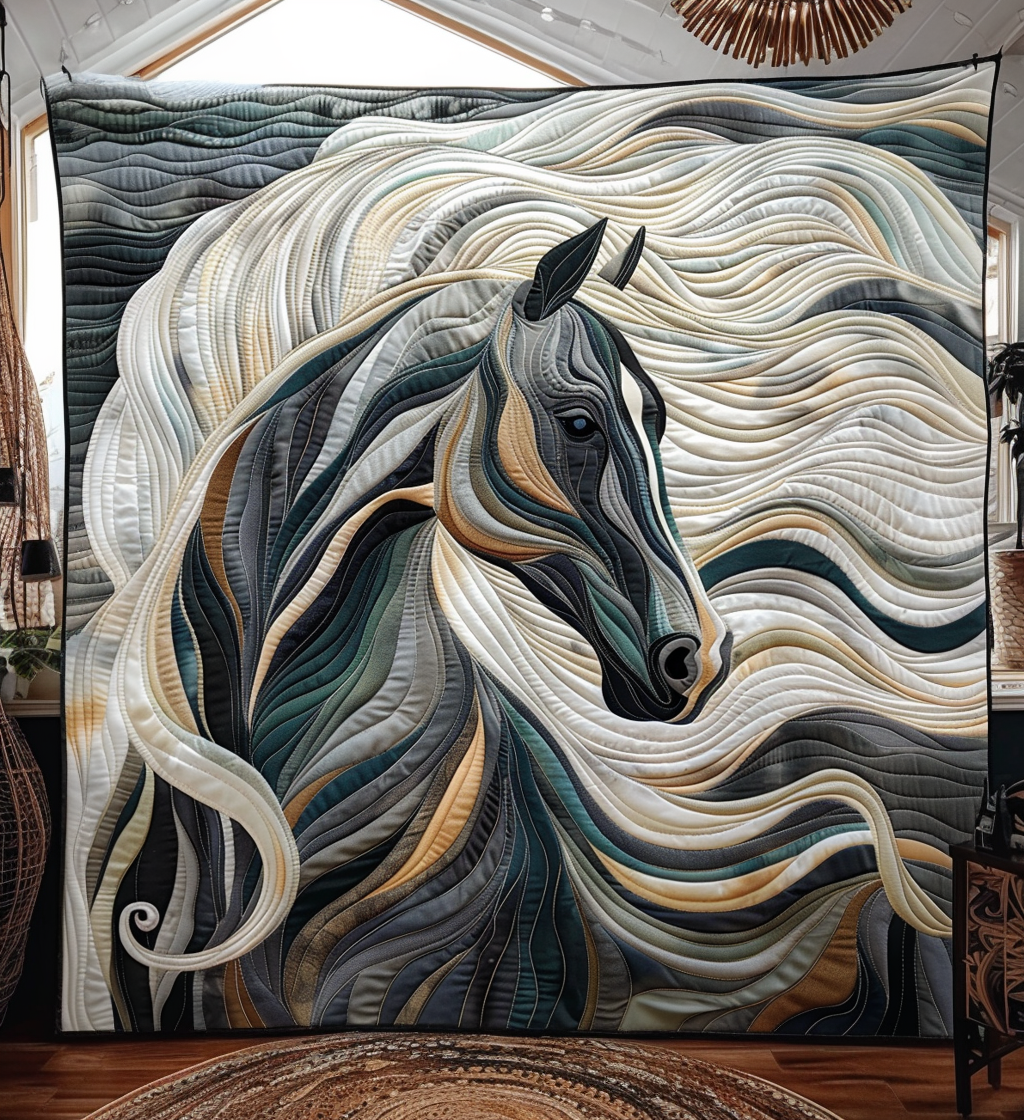 Quilted Blanket – Horse Grace