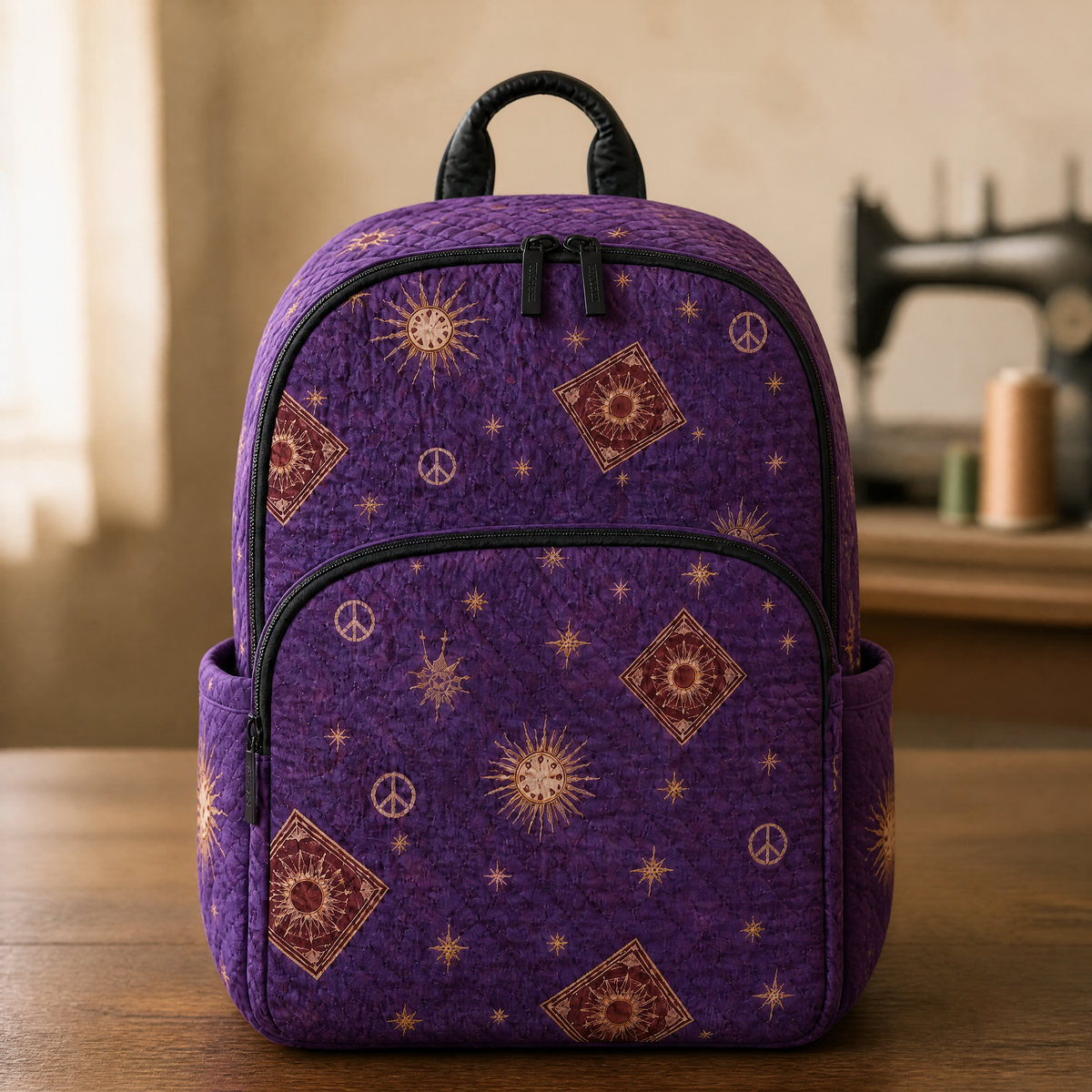 Heavenly Boho Quilted Backpack