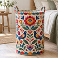 Tikattu pyykkikori – Värikäs henki