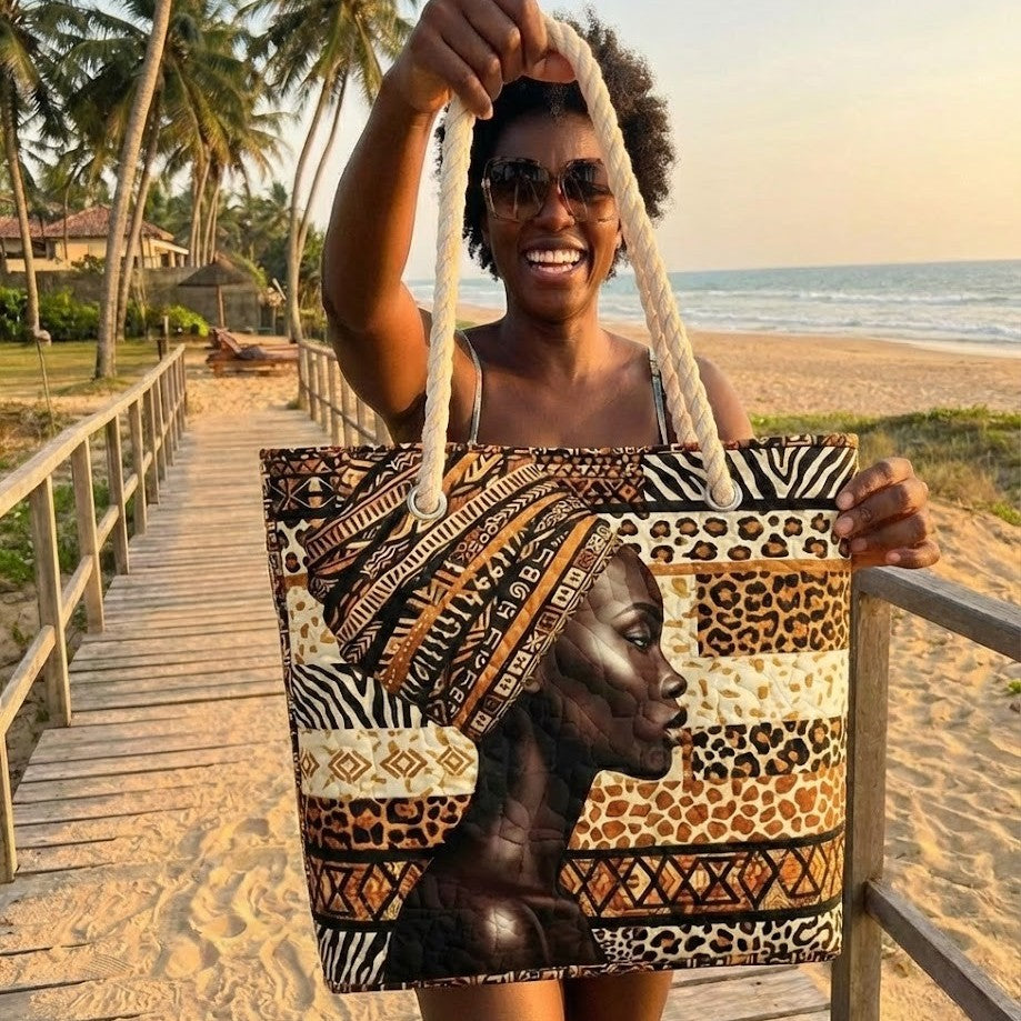 Handmade Beach Bag | Melanin Queensize